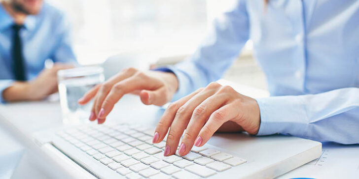 Typing secretary
